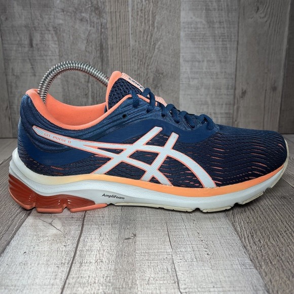 Asics GEL-Pulse 11 Women's Running Shoes Mako Blue Coral Size 8.5 1012A467 - Picture 5 of 11